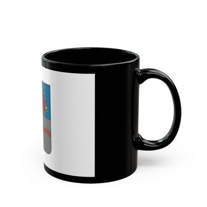 Former Flag of Omsk Russia - Black Coffee Mug-The Sticker Space