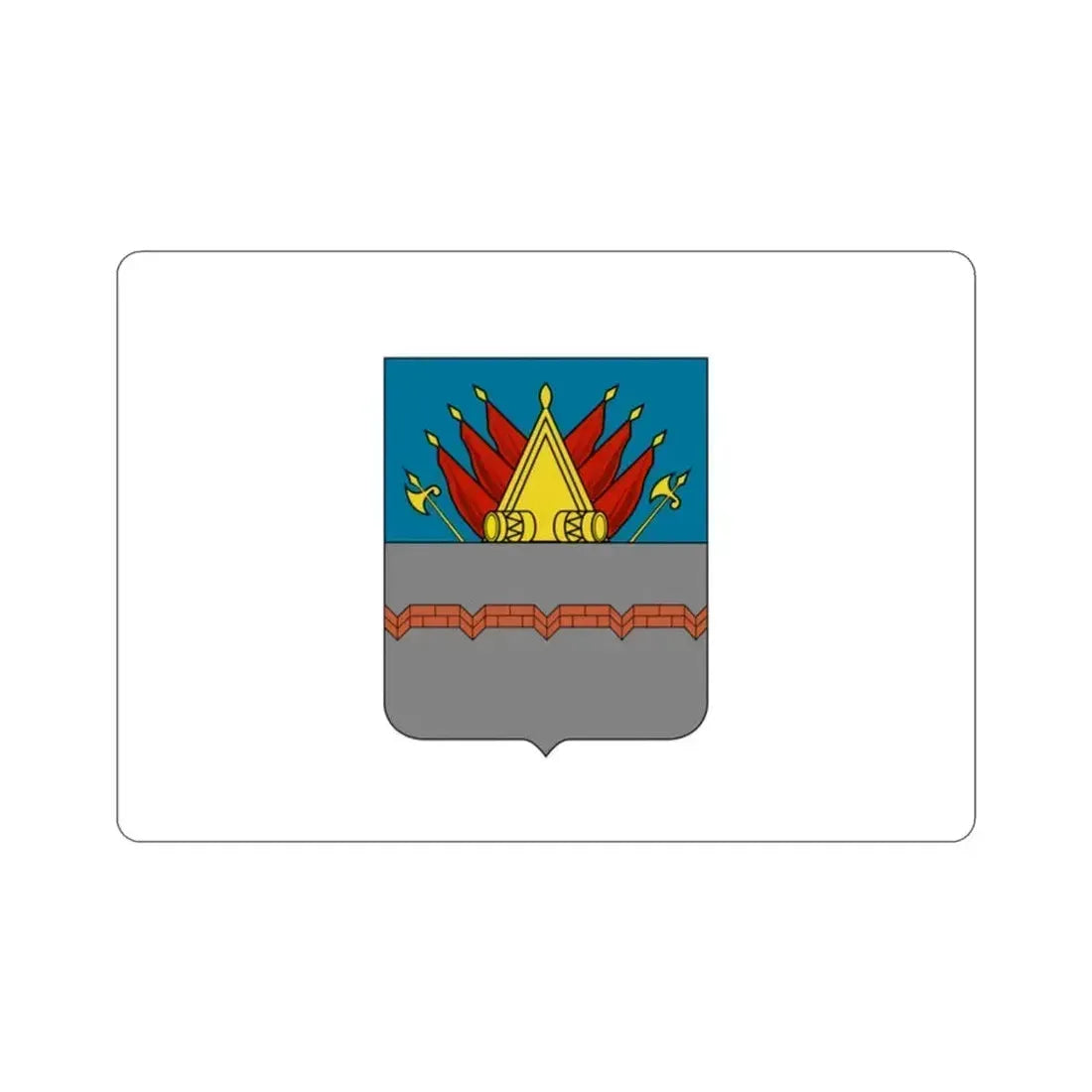Former Flag of Omsk Russia STICKER Vinyl Die-Cut Decal 2 Inch - The Sticker Space