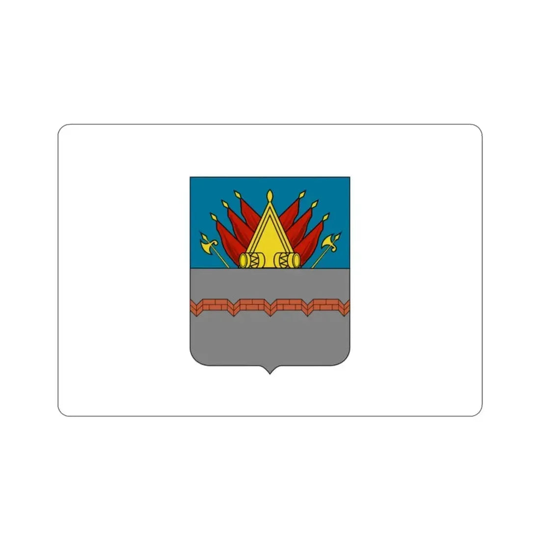 Former Flag of Omsk Russia STICKER Vinyl Die-Cut Decal 2 Inch - The Sticker Space