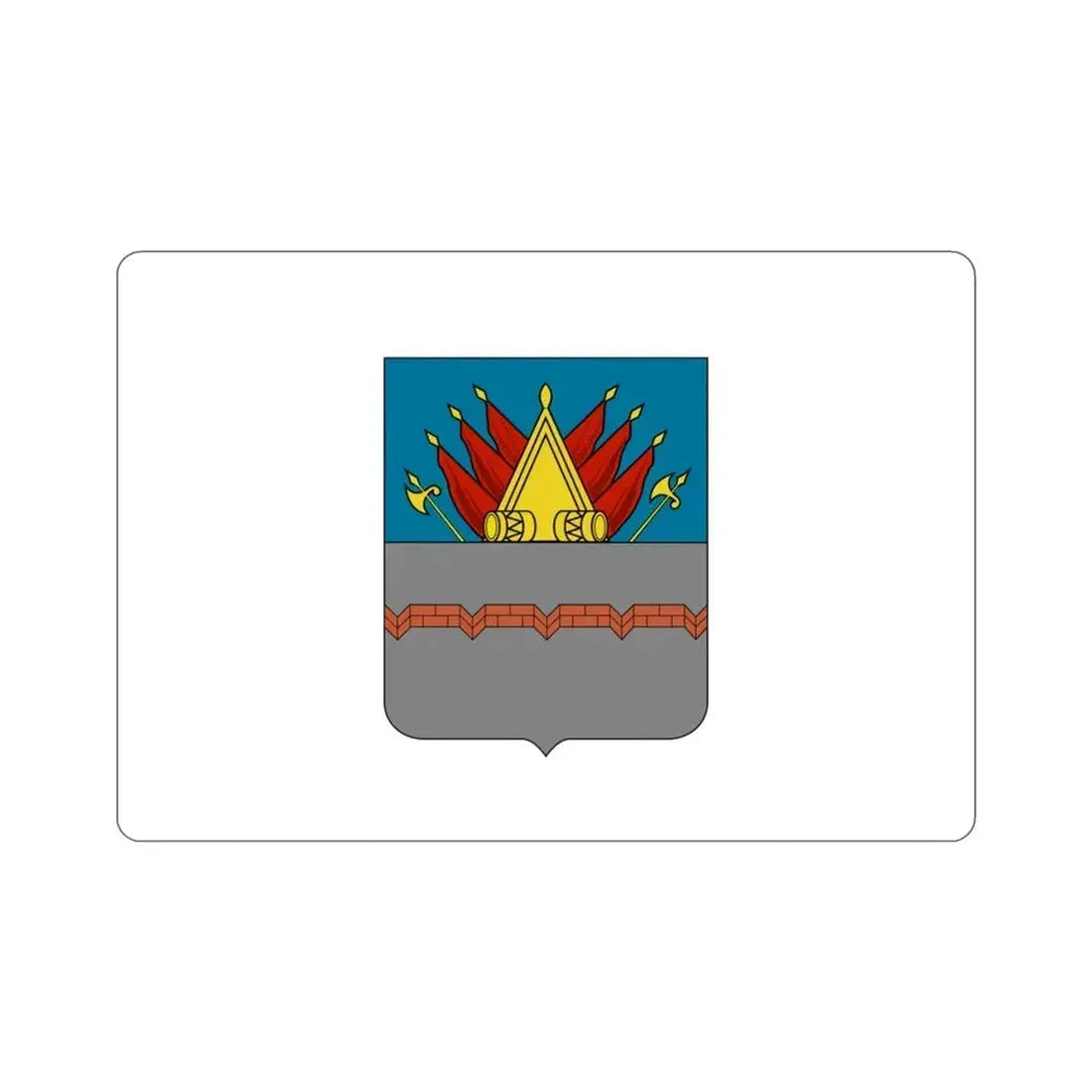 Former Flag of Omsk Russia STICKER Vinyl Die-Cut Decal 3 Inch - The Sticker Space