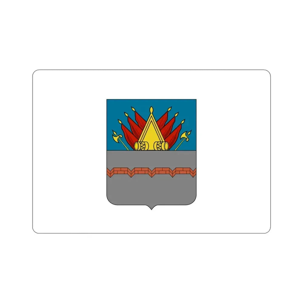 Former Flag of Omsk Russia STICKER Vinyl Die-Cut Decal 4 Inch - The Sticker Space
