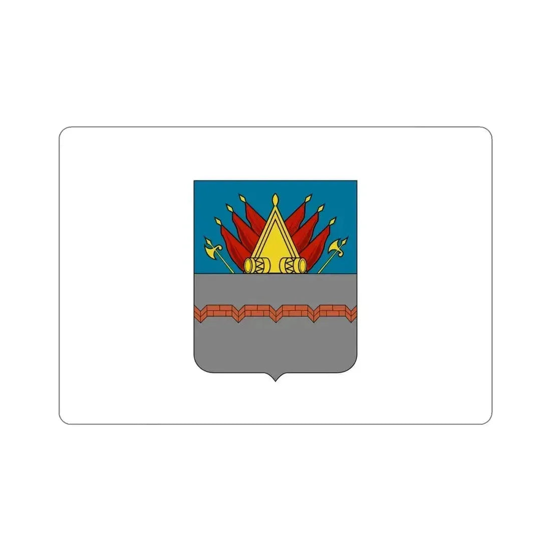 Former Flag of Omsk Russia STICKER Vinyl Die-Cut Decal 4 Inch - The Sticker Space