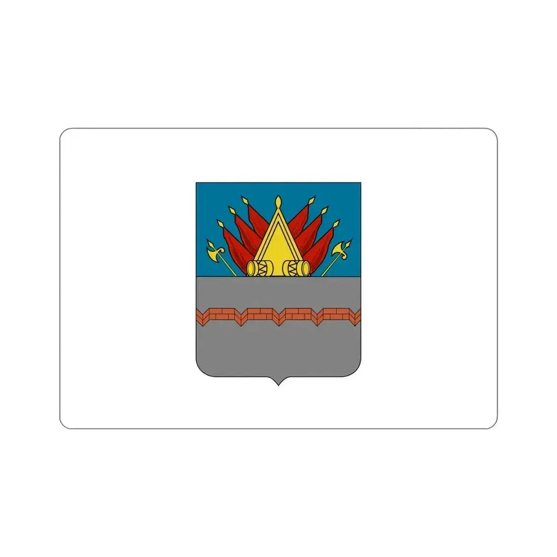 Former Flag of Omsk Russia STICKER Vinyl Die-Cut Decal 5 Inch - The Sticker Space