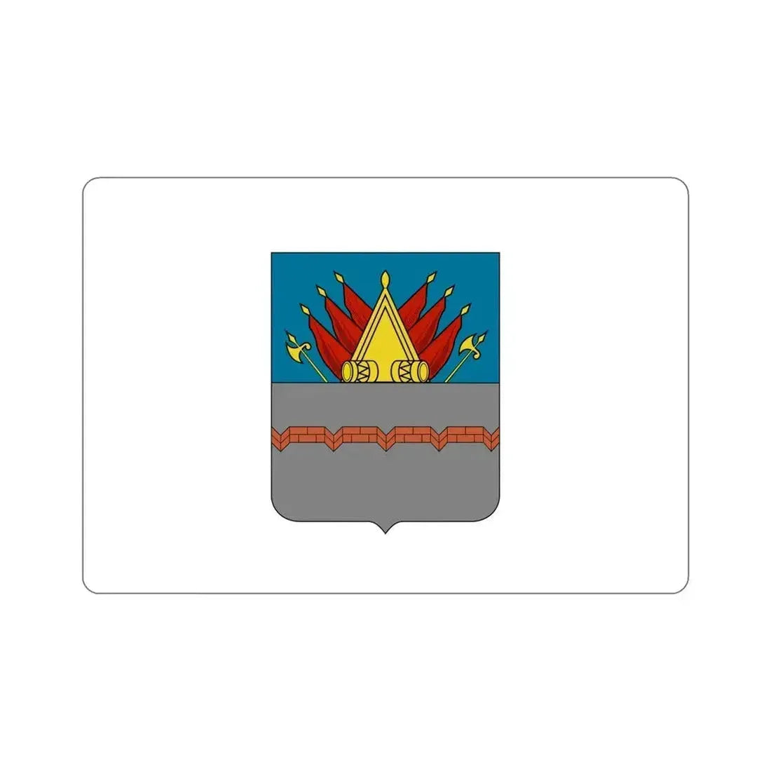 Former Flag of Omsk Russia STICKER Vinyl Die-Cut Decal 6 Inch - The Sticker Space