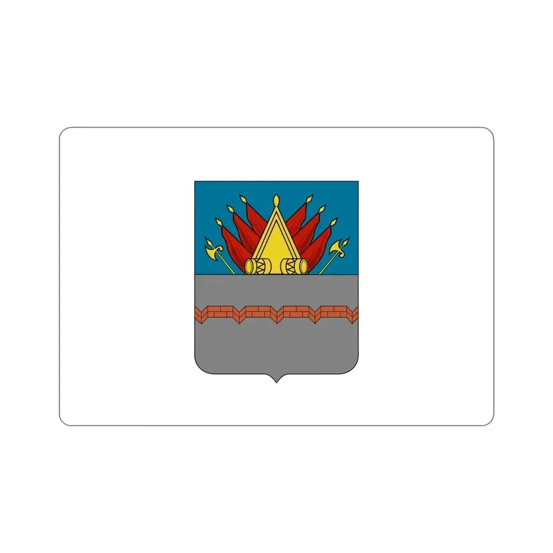 Former Flag of Omsk Russia STICKER Vinyl Die-Cut Decal 6 Inch - The Sticker Space