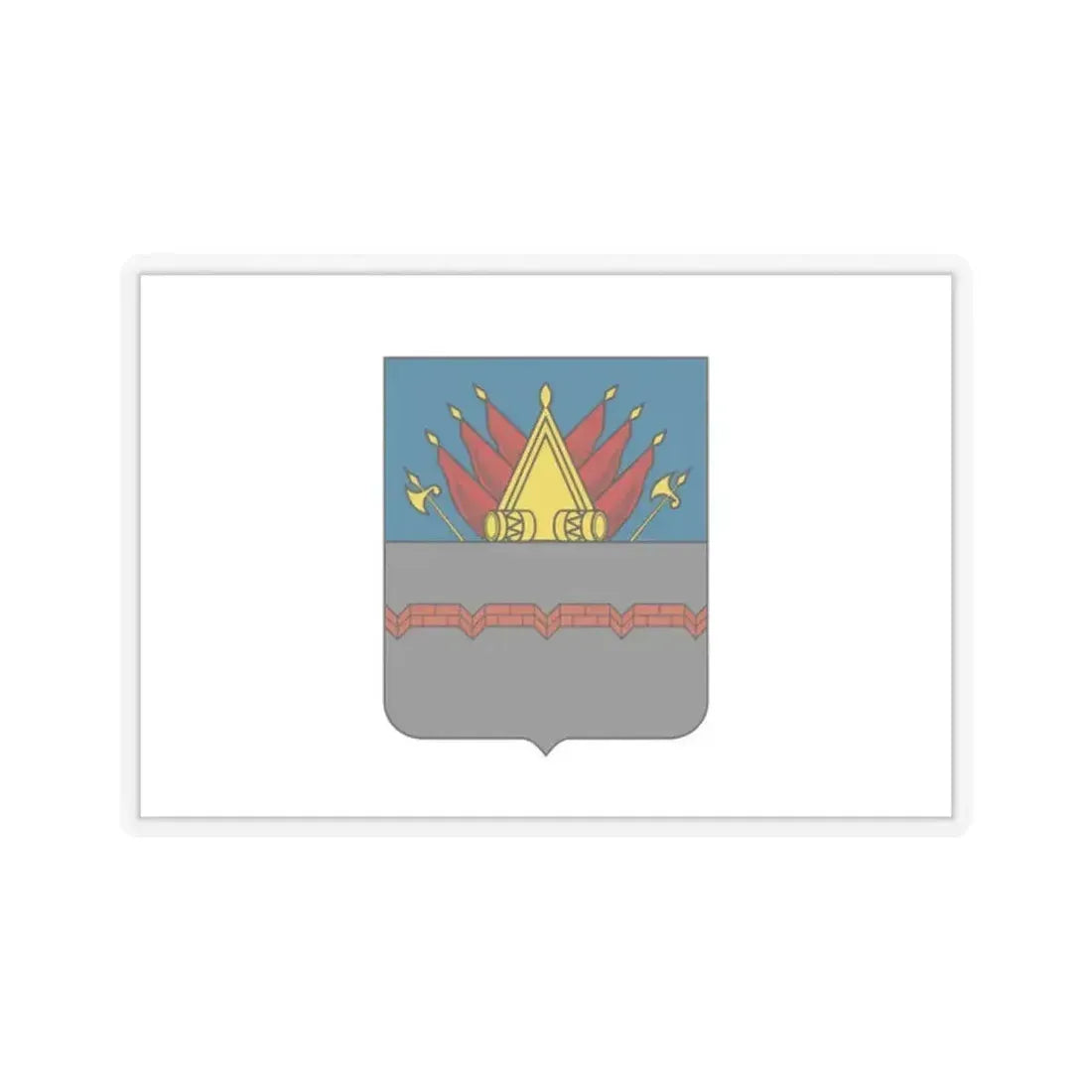 Former Flag of Omsk Russia - STICKER Vinyl Kiss-Cut Decal 2 Inch Transparent - The Sticker Space