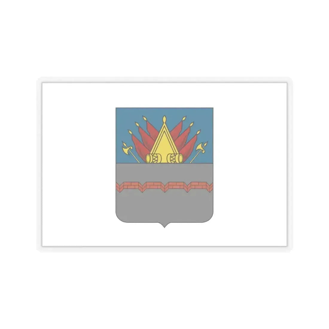 Former Flag of Omsk Russia - STICKER Vinyl Kiss-Cut Decal 6 Inch Transparent - The Sticker Space