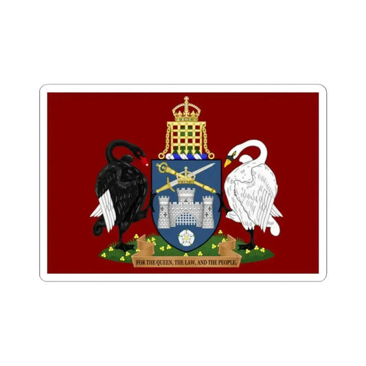 Formerly used flag of the Australian Capital Territory (Australia) STICKER Vinyl Kiss-Cut Decal 2 Inch White - The Sticker Space