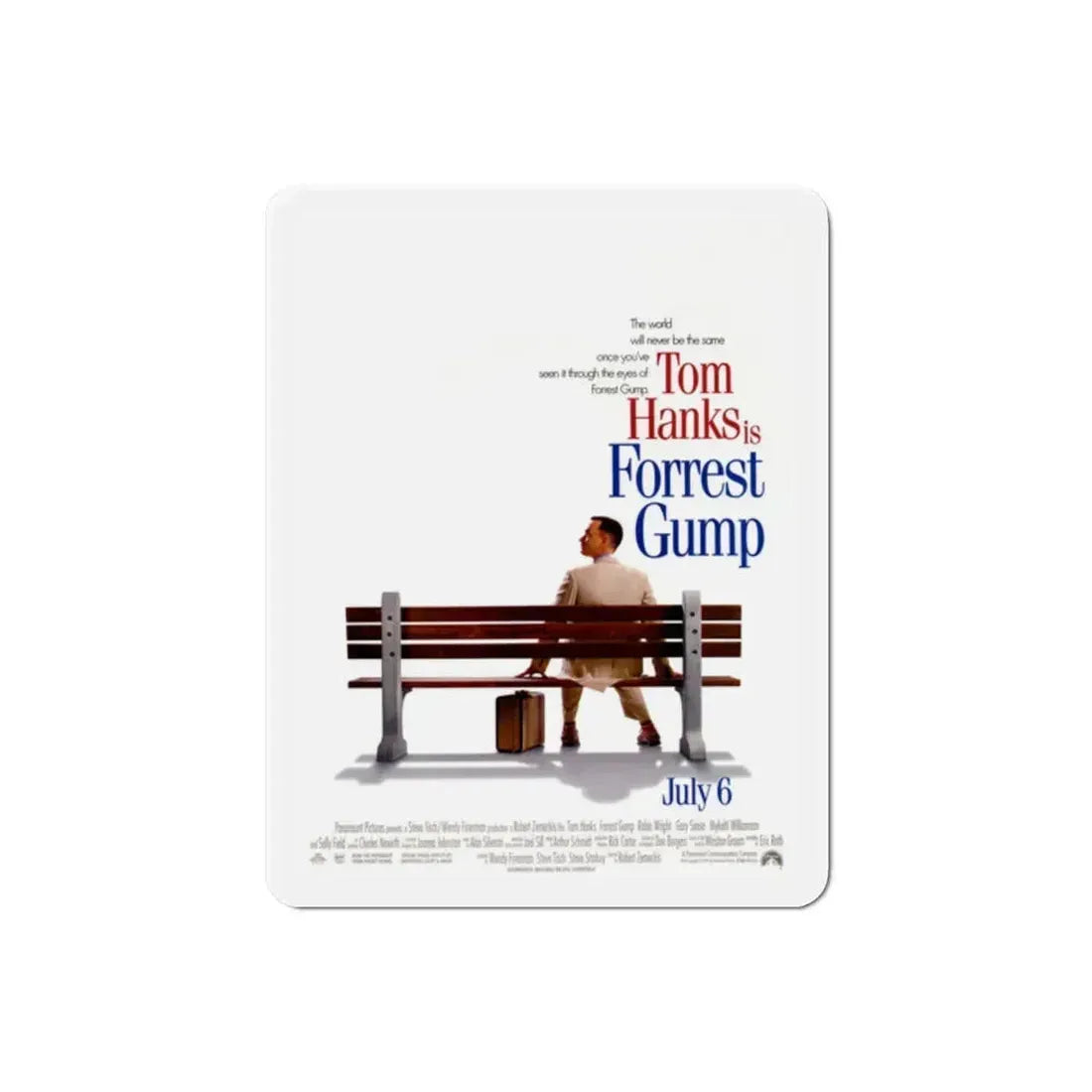Forrest Gump 1994 Movie Poster Refrigerator Magnet 2 Inch - The Sticker Space