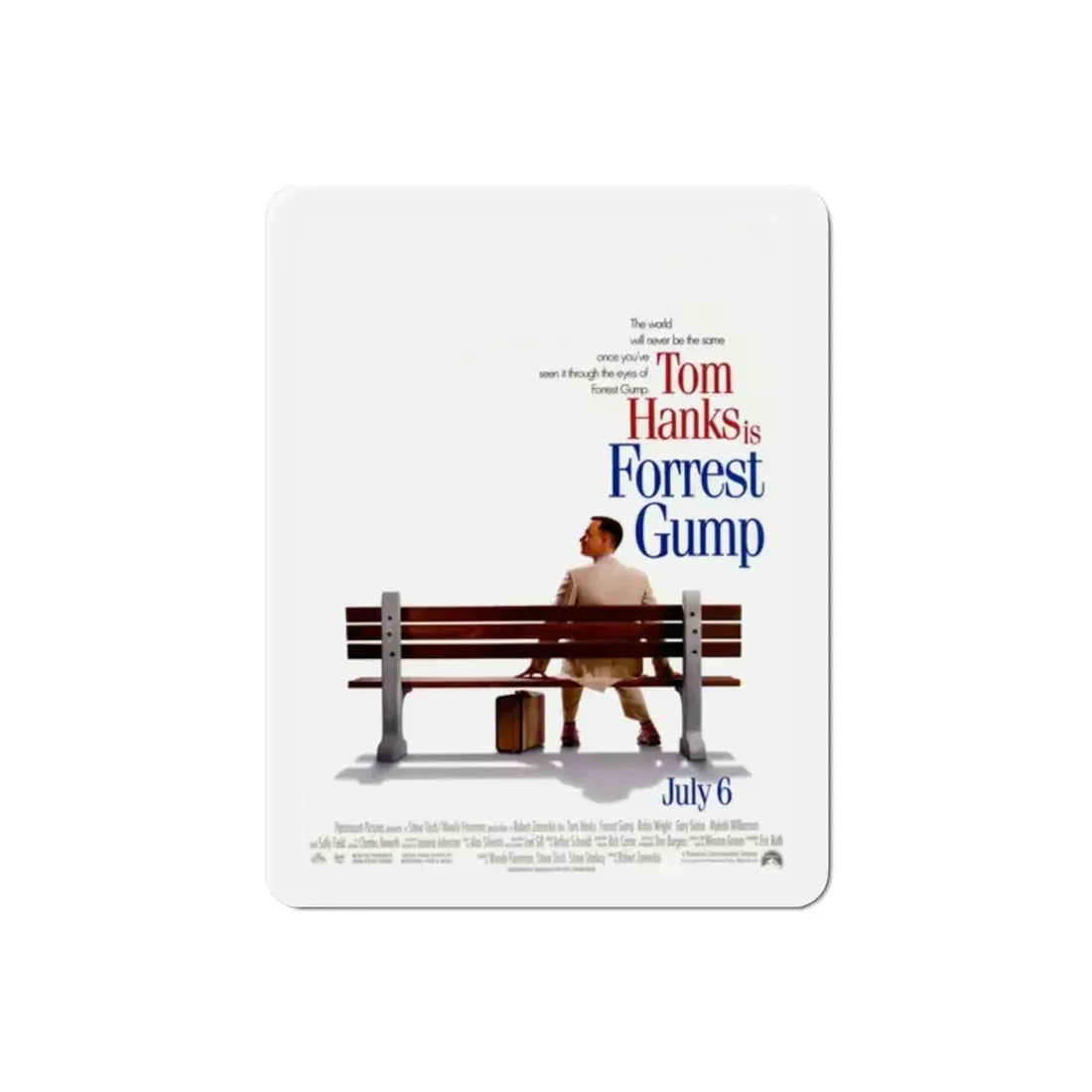 Forrest Gump 1994 Movie Poster Refrigerator Magnet - The Sticker Space