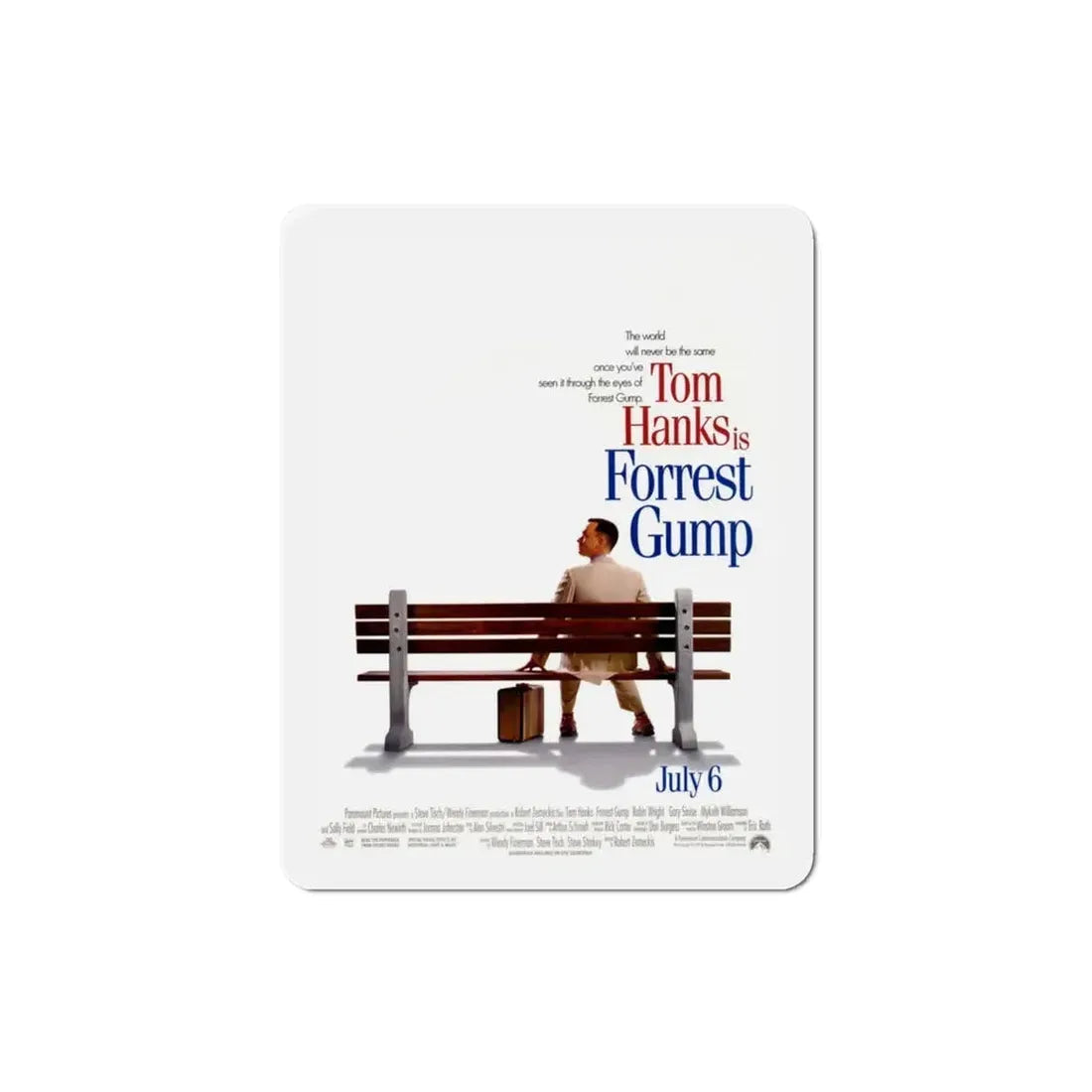 Forrest Gump 1994 Movie Poster Refrigerator Magnet - The Sticker Space