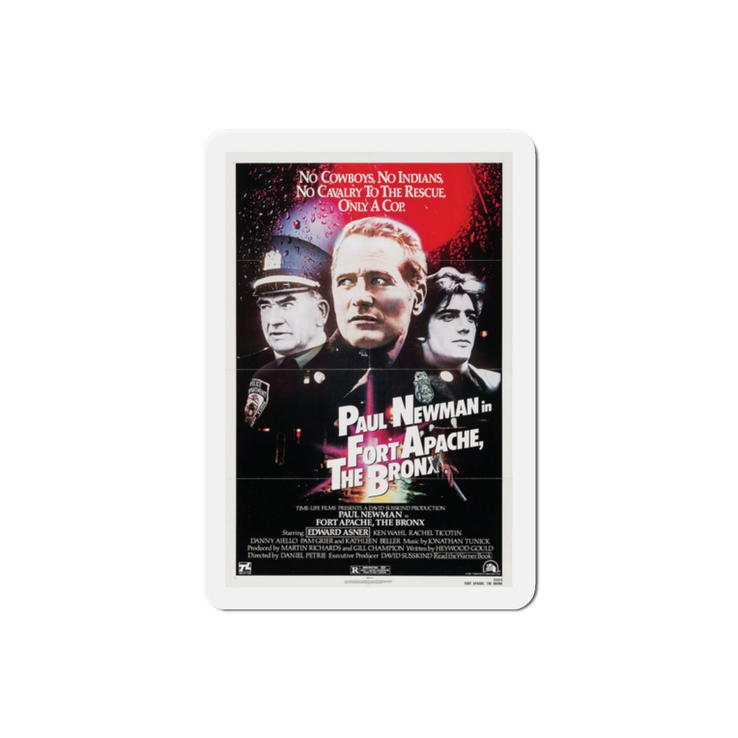 Fort Apache the Bronx 1981 Movie Poster Die-Cut Magnet-2" x 2"-The Sticker Space