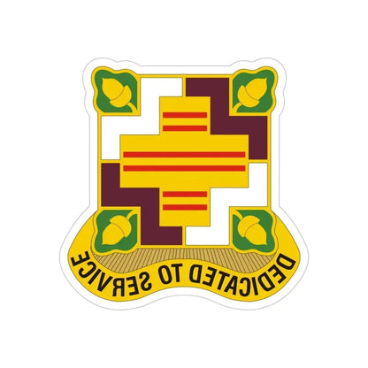 Fort Belvoir Community Hospital US (U.S. Army) REVERSE PRINT Transparent Die-Cut STICKER 6 Inch Die-Cut Transparent - The Sticker Space