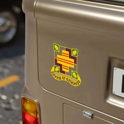 Fort Belvoir Community Hospital US (U.S. Army) REVERSE PRINT Transparent Die-Cut STICKER - The Sticker Space