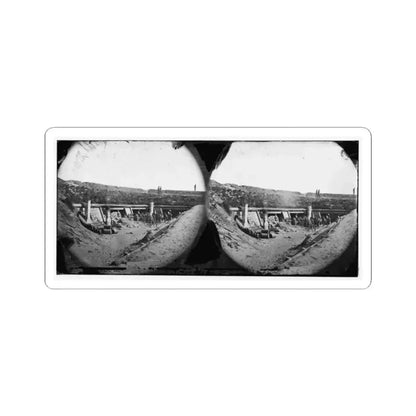 Fort Fisher, N.C. Interior of the  Pulpit ; Another View (U.S. Civil War) STICKER Vinyl Kiss-Cut Decal 2 Inch White - The Sticker Space