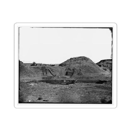 Fort Fisher, N.C. Interior View of Transverse and Magazine on the Land Front (U.S. Civil War) STICKER Vinyl Kiss-Cut Decal 6 Inch White - The Sticker Space