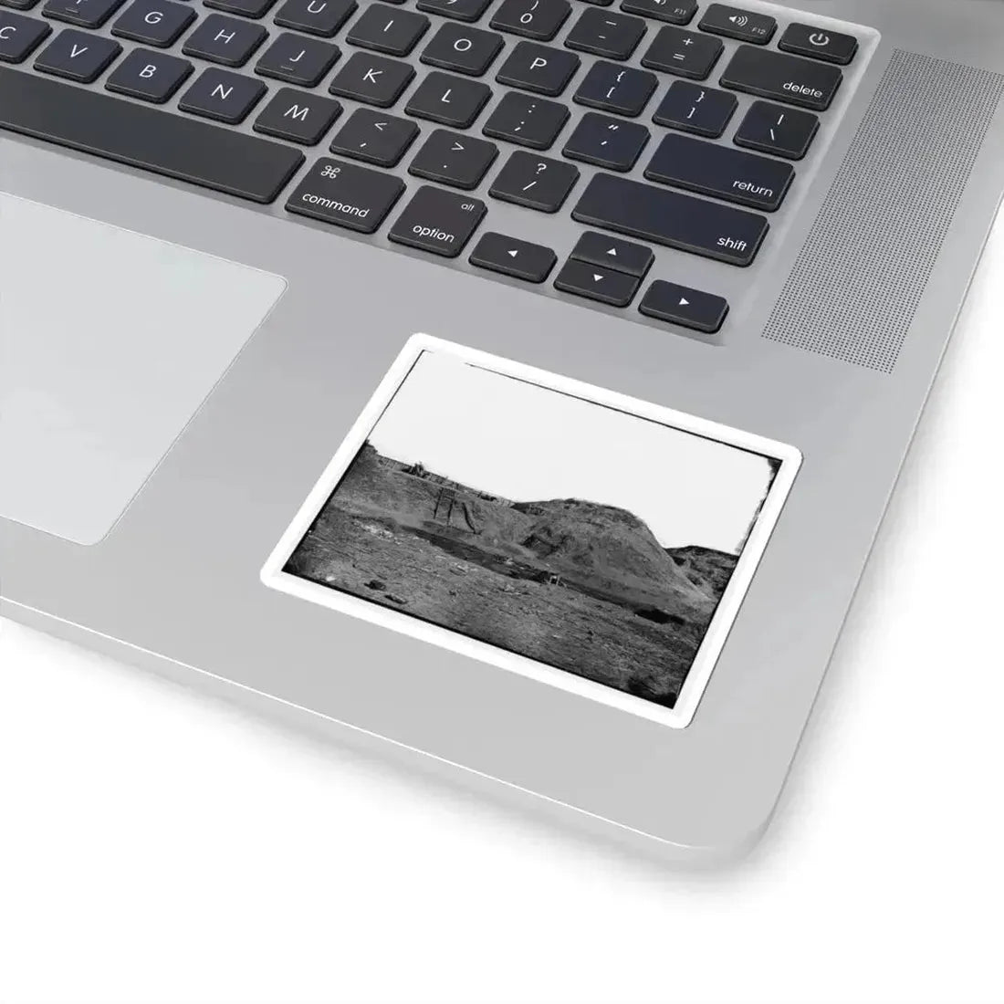 Fort Fisher, N.C. Interior View of Transverse and Magazine on the Land Front (U.S. Civil War) STICKER Vinyl Kiss-Cut Decal - The Sticker Space