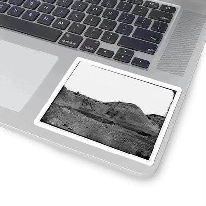 Fort Fisher, N.C. Interior View of Transverse and Magazine on the Land Front (U.S. Civil War) STICKER Vinyl Kiss-Cut Decal - The Sticker Space