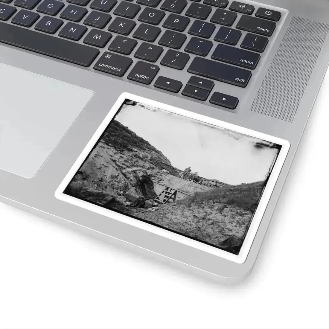 Fort Fisher, N.C. Interior View, Showing Traverse With Dismounted Gun (U.S. Civil War) STICKER Vinyl Kiss-Cut Decal - The Sticker Space