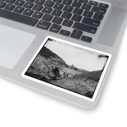 Fort Fisher, N.C. Interior View, Showing Traverse With Dismounted Gun (U.S. Civil War) STICKER Vinyl Kiss-Cut Decal - The Sticker Space