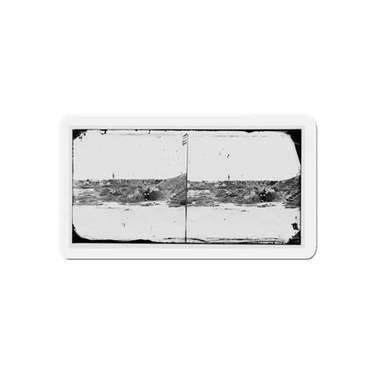 Fort Fisher, N.C. Interior View (U.S. Civil War) Refrigerator Magnet 4 Inch Die-Cut - The Sticker Space
