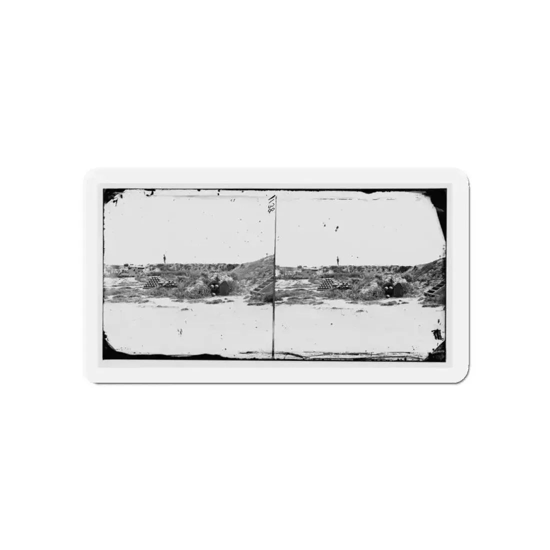 Fort Fisher, N.C. Interior View (U.S. Civil War) Refrigerator Magnet - The Sticker Space