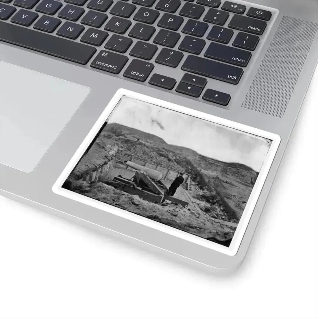 Fort Fisher, N.C. Interior View, With Heavy Gun Broken by Bombardment (U.S. Civil War) STICKER Vinyl Kiss-Cut Decal - The Sticker Space