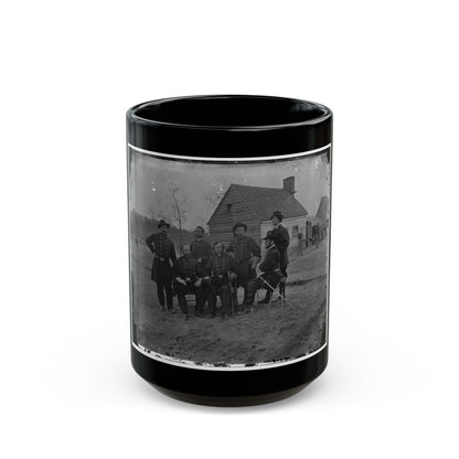 Fort Harrison, Va. Group Of Surgeons Of The Army Of The James (U.S. Civil War) Black Coffee Mug-15oz-The Sticker Space