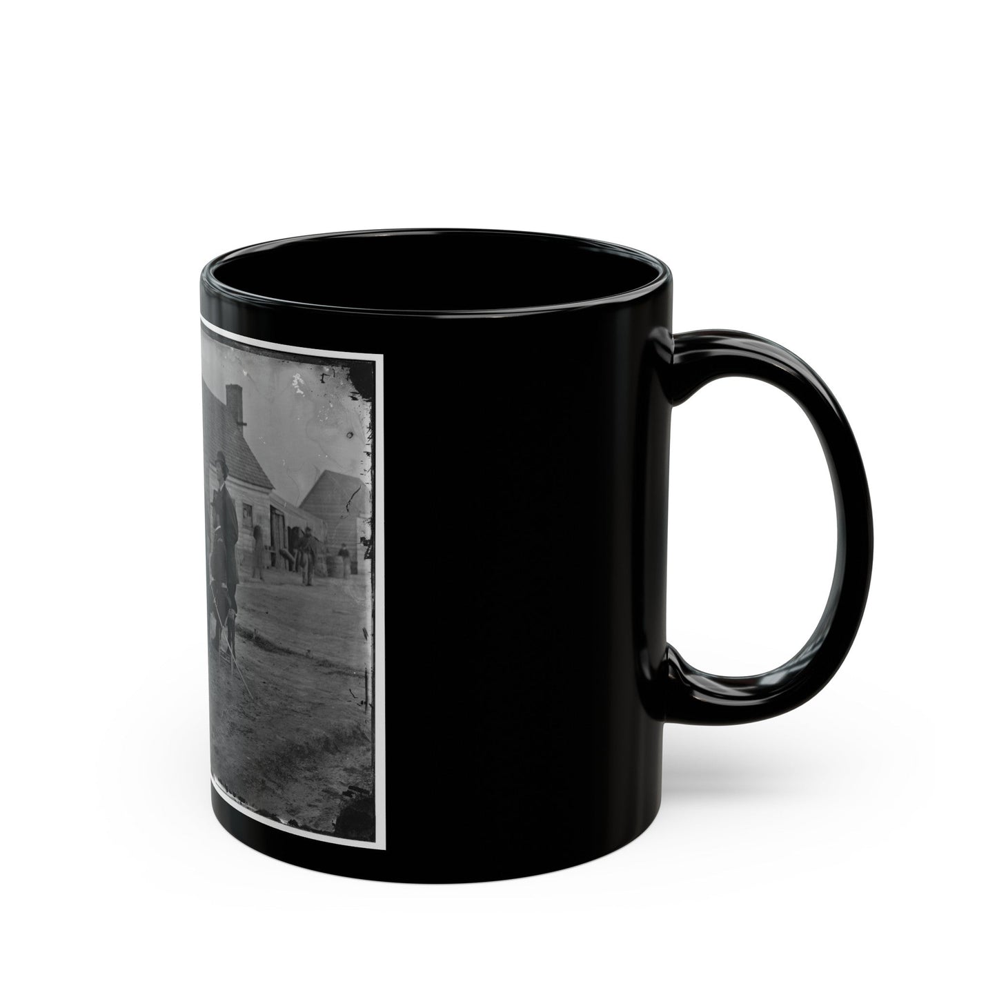 Fort Harrison, Va. Group Of Surgeons Of The Army Of The James (U.S. Civil War) Black Coffee Mug-The Sticker Space