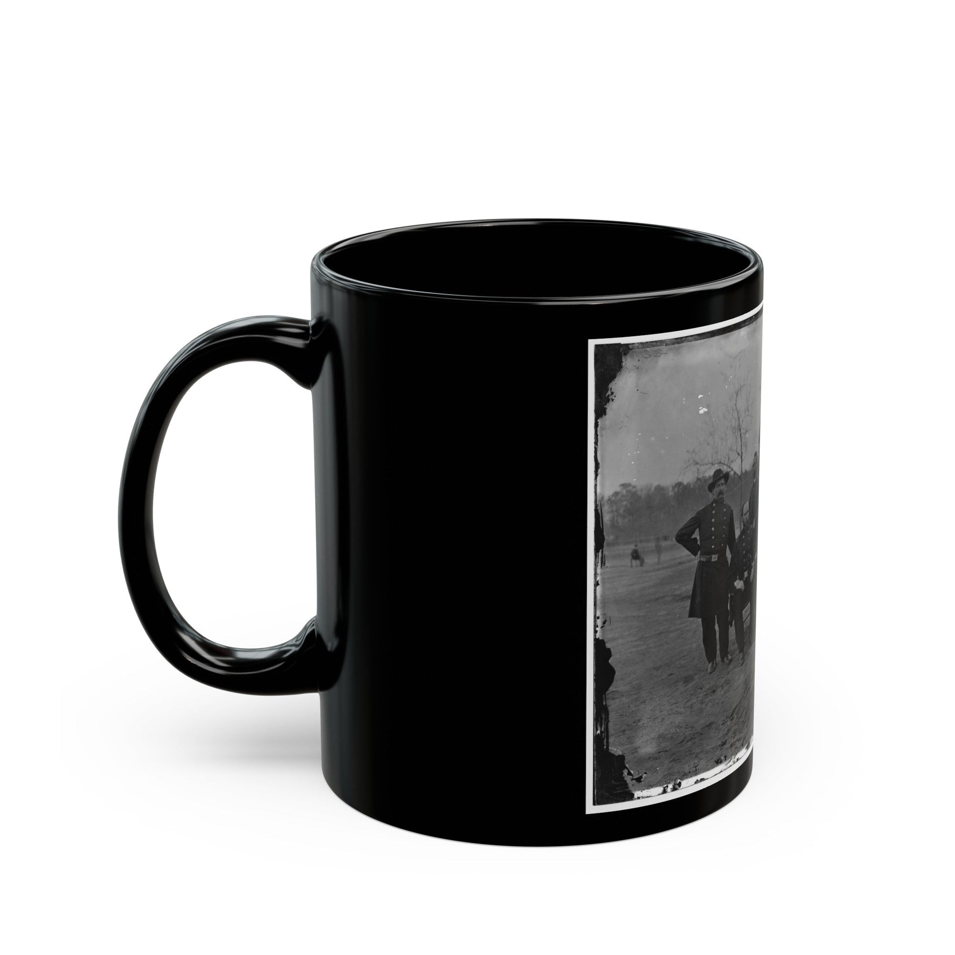 Fort Harrison, Va. Group Of Surgeons Of The Army Of The James (U.S. Civil War) Black Coffee Mug-The Sticker Space