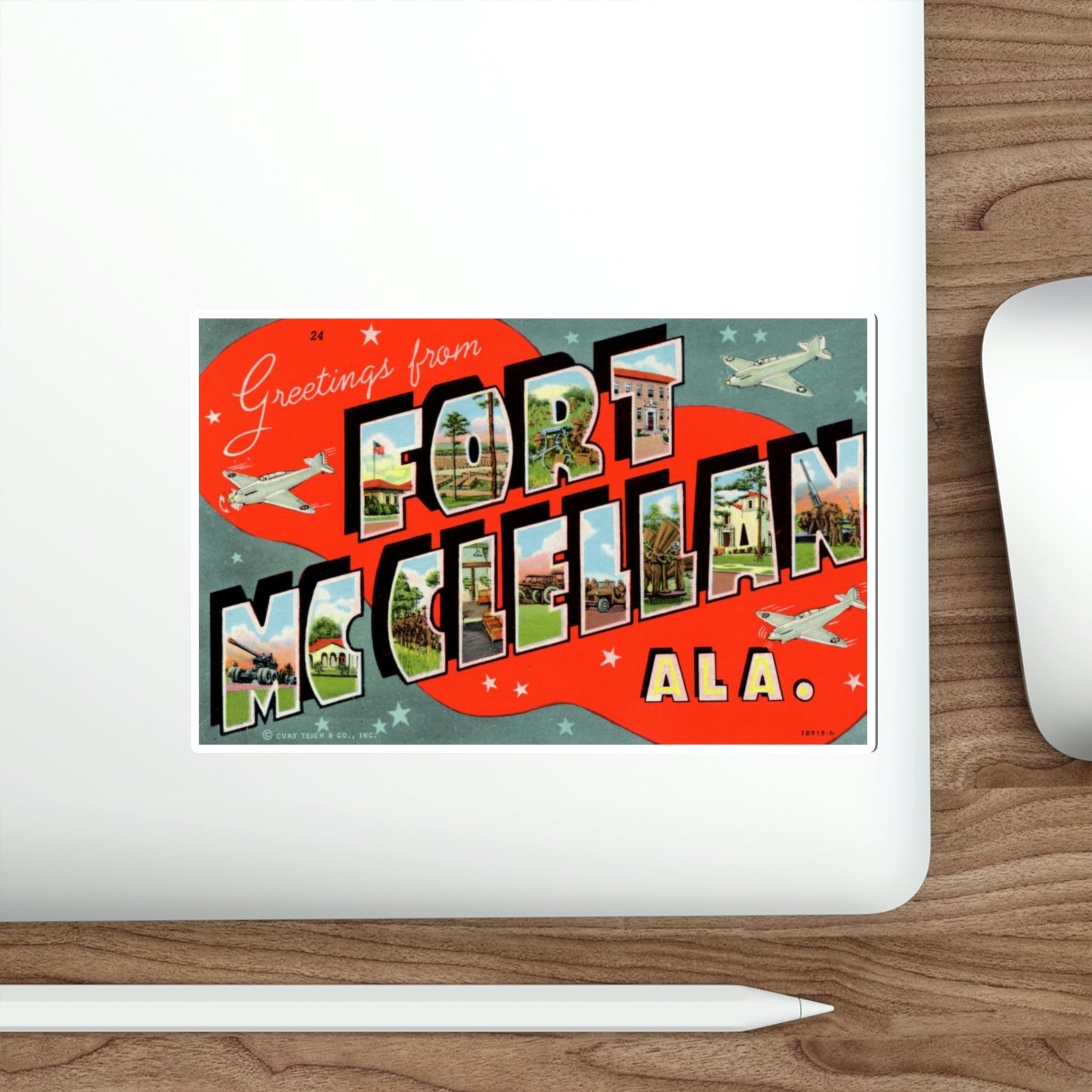 Fort McClellan Alabama (Greeting Cards) STICKER Vinyl Die-Cut Decal-The Sticker Space