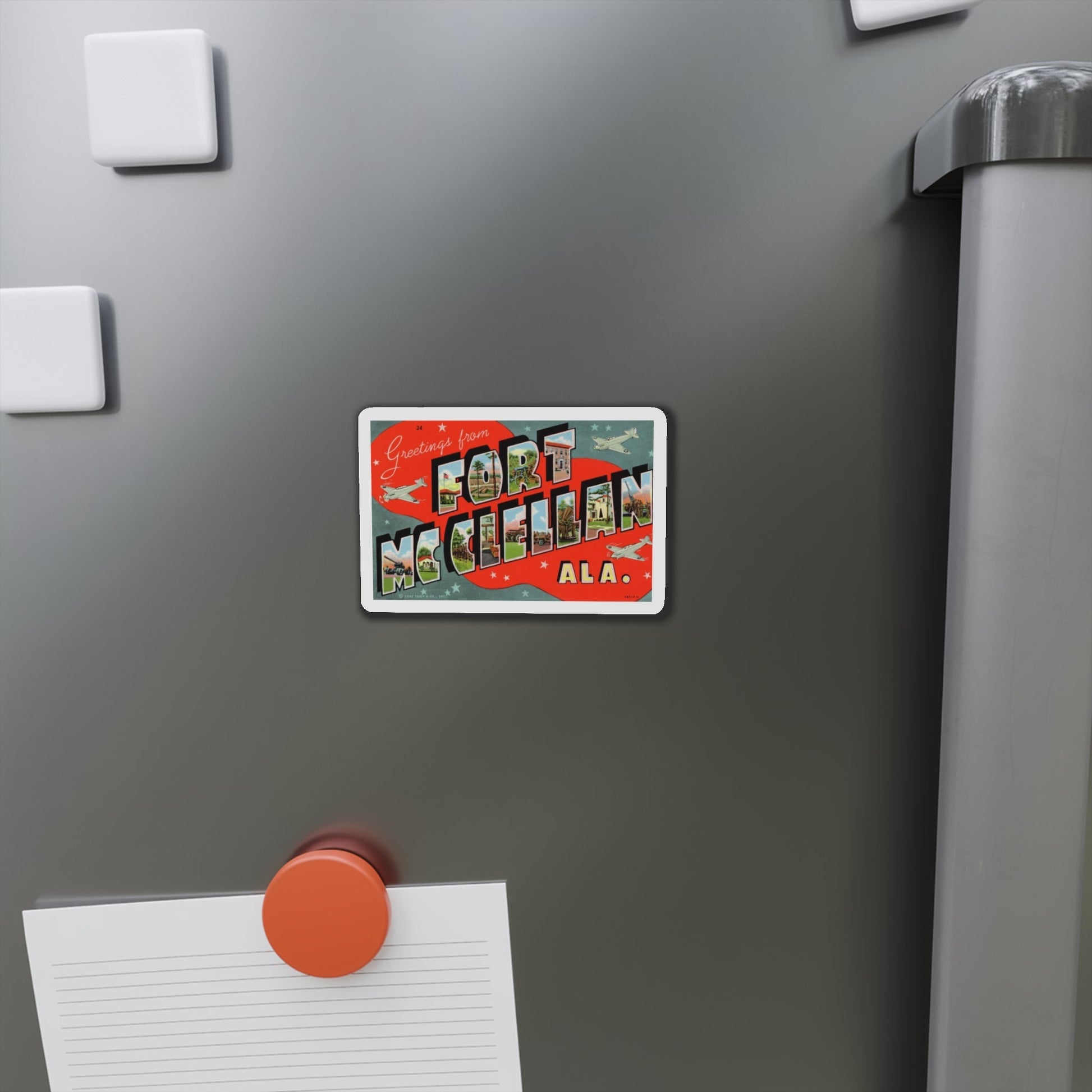 Fort McClellan Alabama (Greeting Postcards) Die-Cut Magnet-The Sticker Space