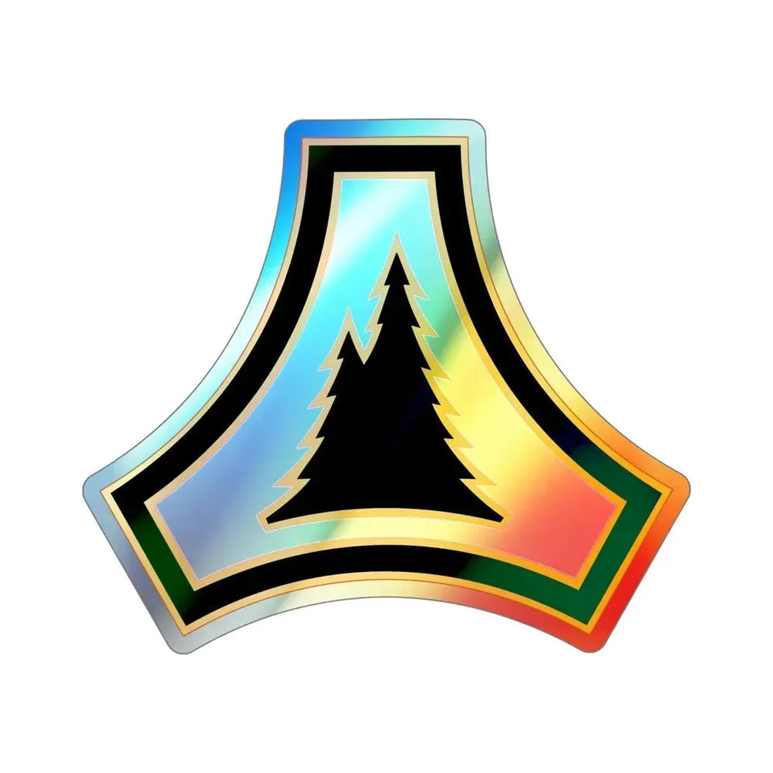Fort McCoy (U.S. Army) Holographic STICKER Die-Cut Vinyl Decal 6 Inch Holographic - The Sticker Space