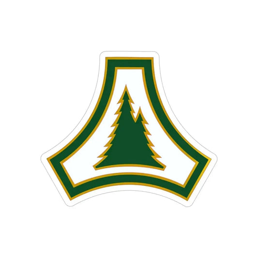 Fort McCoy (U.S. Army) REVERSE PRINT Transparent Die-Cut STICKER 6 Inch Die-Cut Transparent - The Sticker Space