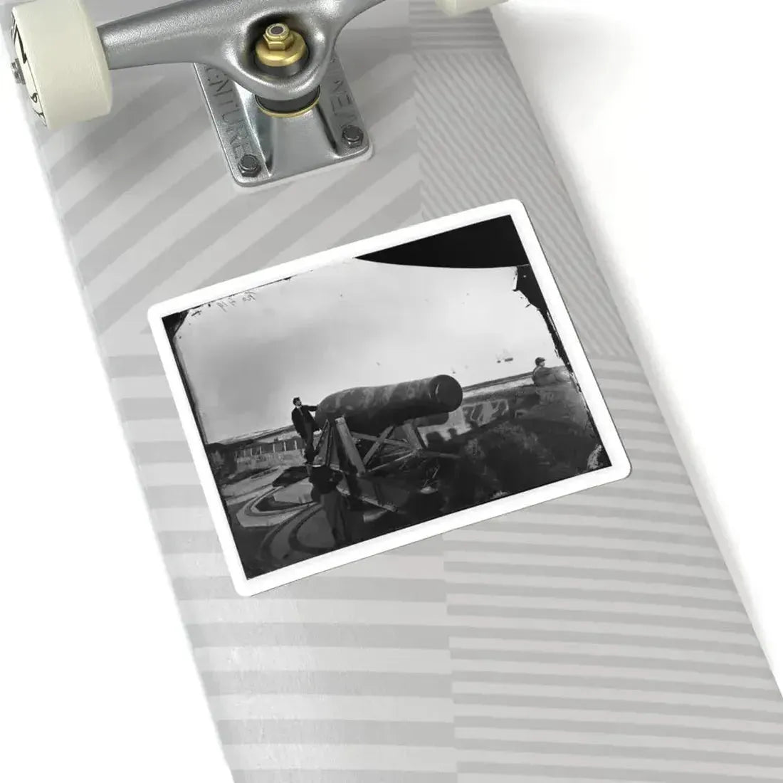Fort Monroe, Va. The  Lincoln Gun,  a 15-Inch Rodman Columbiad (U.S. Civil War) STICKER Vinyl Kiss-Cut Decal - The Sticker Space