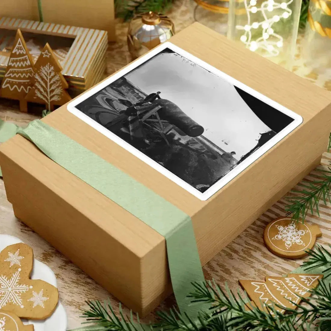 Fort Monroe, Va. The  Lincoln Gun,  a 15-Inch Rodman Columbiad (U.S. Civil War) STICKER Vinyl Kiss-Cut Decal - The Sticker Space