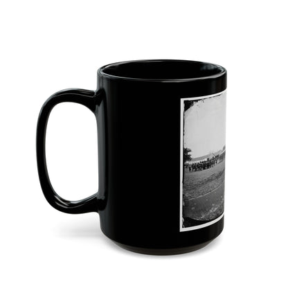 Fort Monroe, Va. 3d Pennsylvania Heavy Artillery On Parade (U.S. Civil War) Black Coffee Mug-The Sticker Space