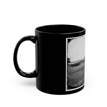 Fort Monroe, Va. 3d Pennsylvania Heavy Artillery On Parade (U.S. Civil War) Black Coffee Mug-The Sticker Space