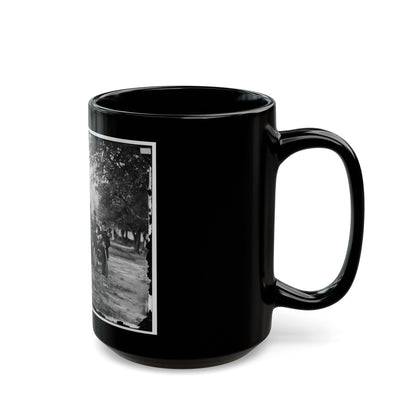 Fort Monroe, Va. Officers Of 3d Pennsylvania Heavy Artillery (U.S. Civil War) Black Coffee Mug-The Sticker Space