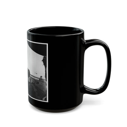 Fort Monroe, Va. The Lincoln Gun, A 15-Inch Rodman Columbiad (U.S. Civil War) Black Coffee Mug-The Sticker Space