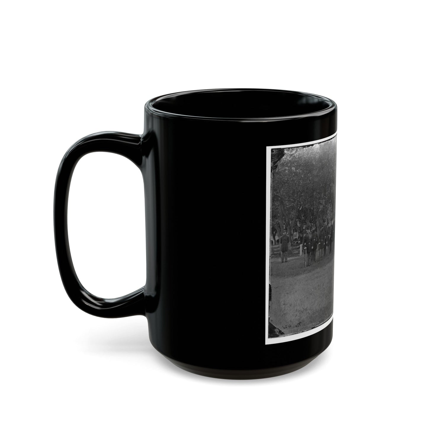 Fort Monroe, Va. The Post Band (U.S. Civil War) Black Coffee Mug-The Sticker Space