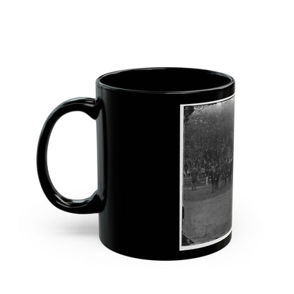 Fort Monroe, Va. The Post Band (U.S. Civil War) Black Coffee Mug-The Sticker Space