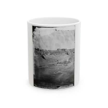 Fort Pulaski, Ga. Interior View Of Rear Parapet (U.S. Civil War) White Coffee Mug