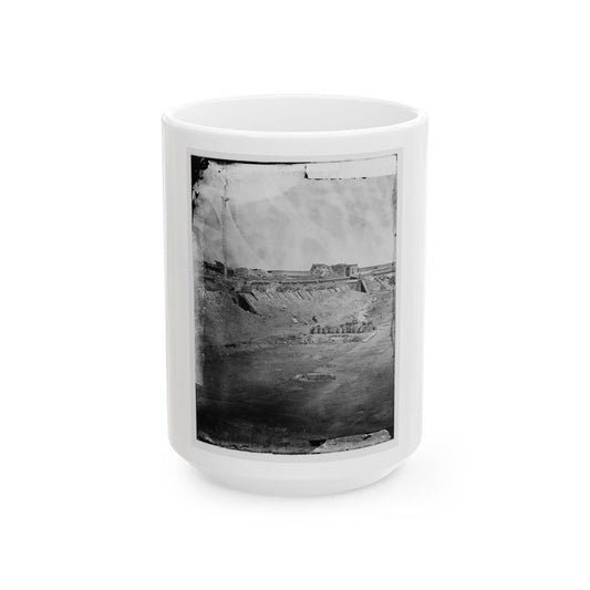 Fort Pulaski, Ga. Interior View Of Rear Parapet (U.S. Civil War) White Coffee Mug