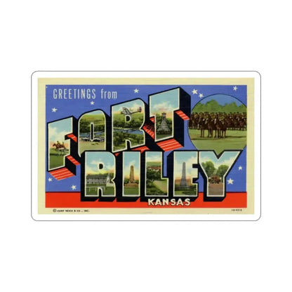 Fort Riley Kansas (Greeting Cards) STICKER Vinyl Die-Cut Decal 2 Inch - The Sticker Space