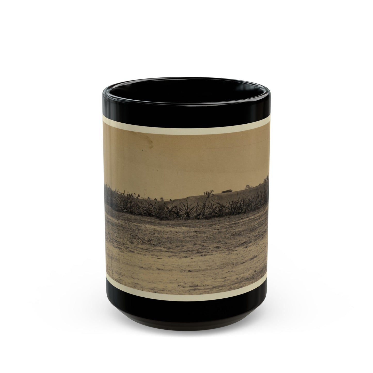 Fort Sedgwick Near Petersburg (U.S. Civil War) Black Coffee Mug-15oz-The Sticker Space