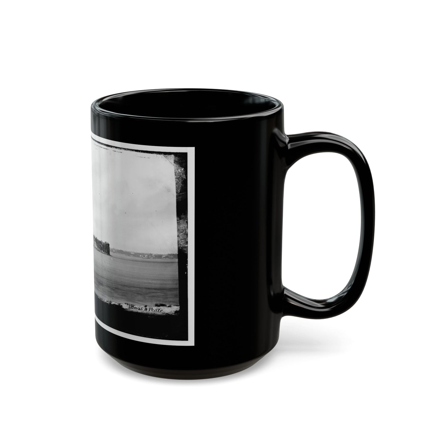 Fort Sumter 001 (U.S. Civil War) Black Coffee Mug-The Sticker Space