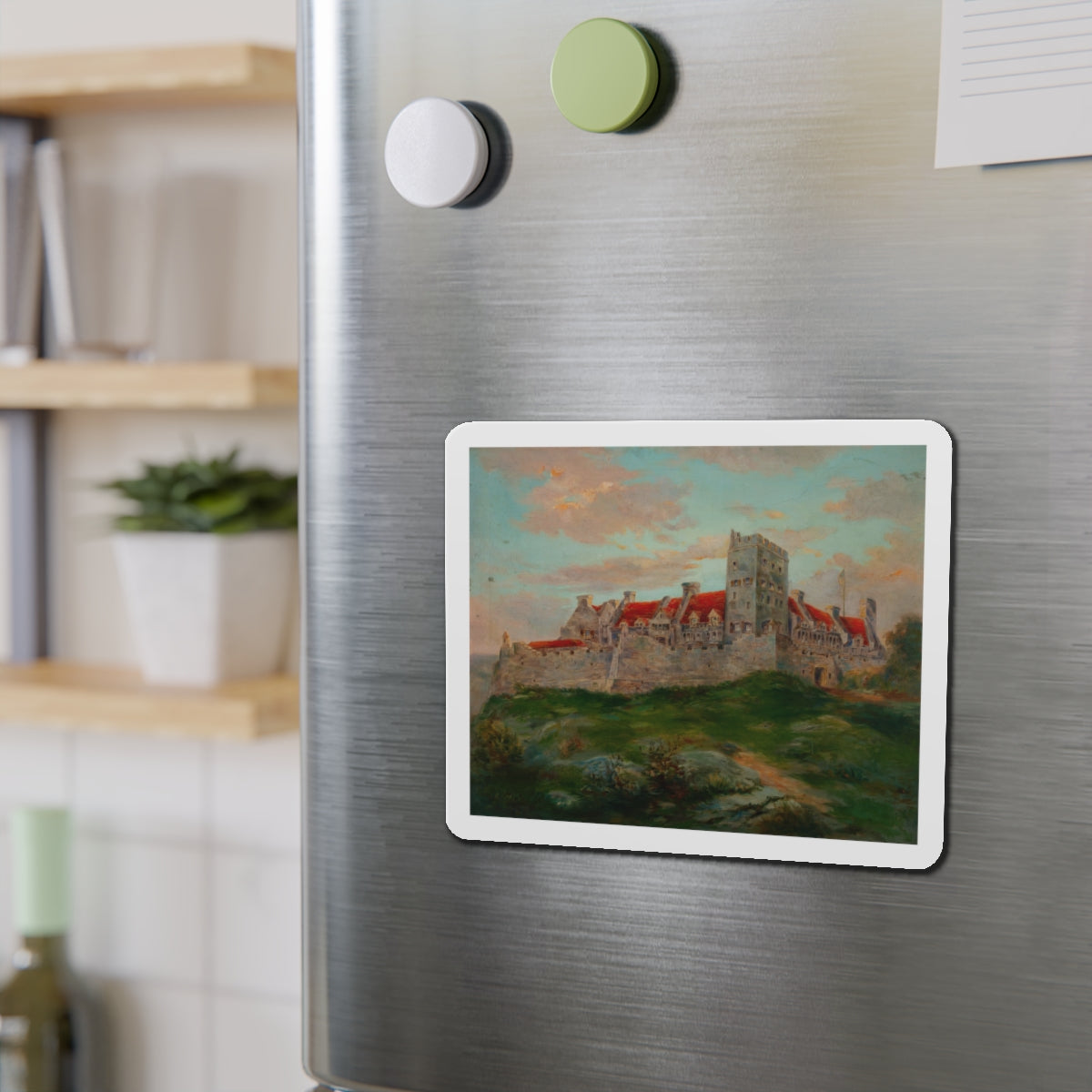 Fort Ticonderoga (Magazine Illustration) Refrigerator Magnet-The Sticker Space