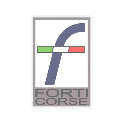 Forti Corse S.r.l. (Logo) STICKER Vinyl Kiss-Cut Decal 4 Inch Transparent - The Sticker Space