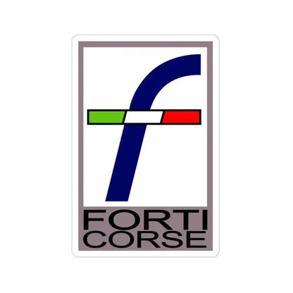 Forti Corse S.r.l. (Logo) STICKER Vinyl Kiss-Cut Decal 6 Inch White - The Sticker Space